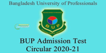 BUP Admission Circular 2020-21
