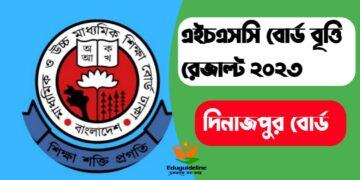 Dinajpur Board HSC Scholarship result 2023 ( Download pdf)